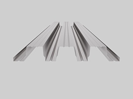 Оцинкованный профнастил Н114-750, 0,8х2700 мм